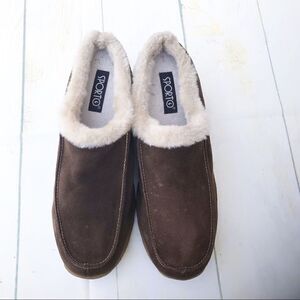 Sporto Brown Suede Gabby Leather Mule Clog 10 M